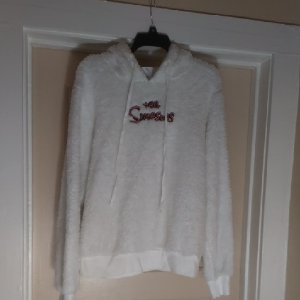 Classic White Hoodie with Red Graphic